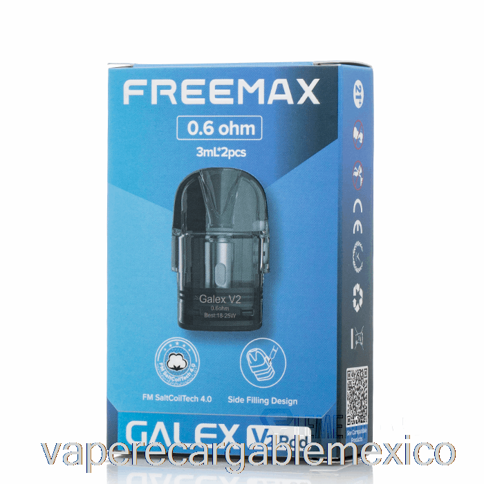 Vape Recargable Freemax Galex V2 Vainas De Repuesto 0.6ohm Galex V2 Vainas